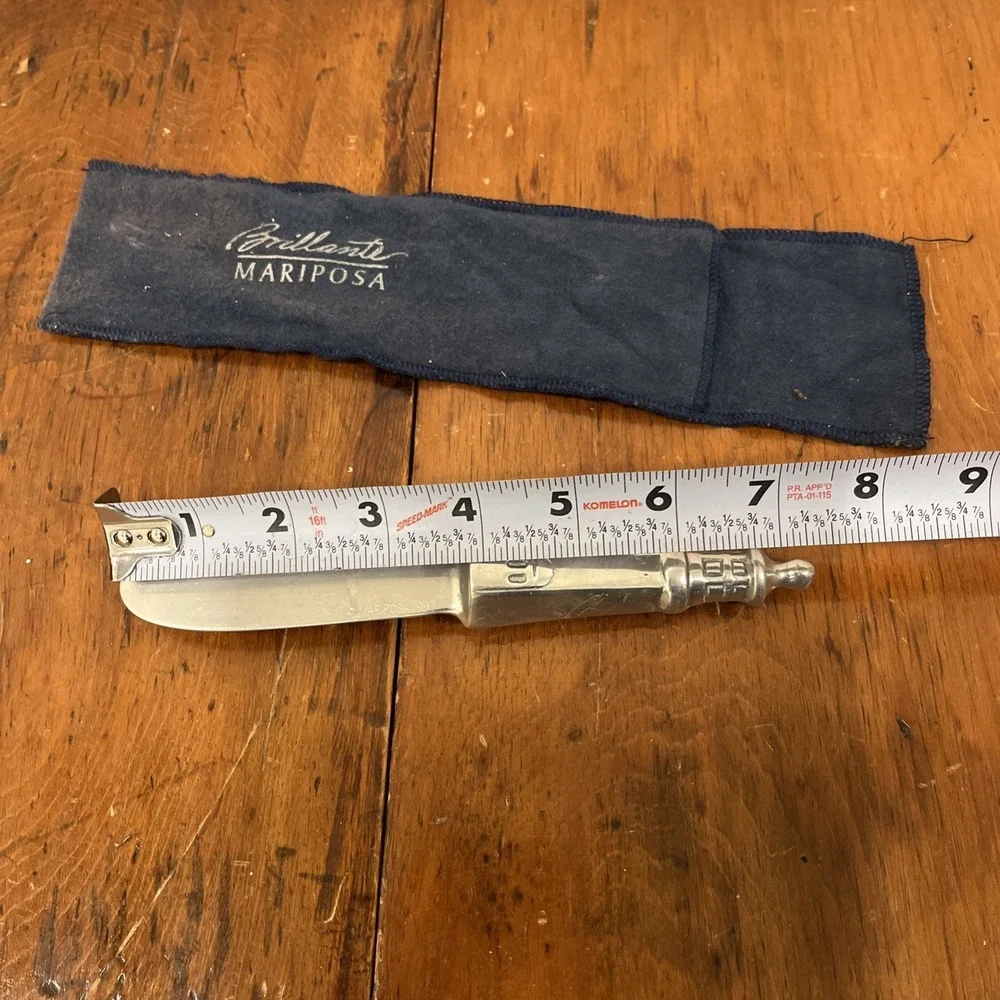 Mariposa Brilliance Aluminum Cheese Spreader Beach Lighthouse 1997 Knife